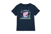 Peppa Pig Childrens/Kids My Mummy Is Roarsome George Pig T-Shirt (Navy) - UTTV5148