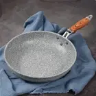 Durable Stone Frying Wok Pan Non-stick Ceramic Induction Skillet for Kitchen