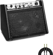 Coolmusic DM20 20W Bluetooth Personal Monitor Amplifier Electric Drum Amplifier Speaker,Keyboard and Acoustic Guitar Speaker