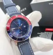 TIMEX TW2U29200 "Pepsi Dial" Blue Rush, QZ NEW In BOX MENS DIVE WATCH, R25-31