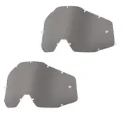 2x 100% Strata Accuri Tear OFF LENS ANTI FOG SCRATCH Smoke Motocross Enduro MTB