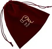 MERRYHAPY Multi-purpose Velvet Hair Dryer Storage Bag Drawstring Closure for Hair Tools Jewelry and Small Items Ideal for Home and Travel