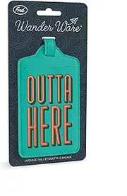 [Genuine Fred] Fred Wander Ware Outta Here Luggage Tag