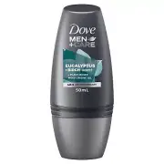 Dove Men+Care Antiperspirant Deodorant Roll On Eucalyptus + Birch Refreshing 50m