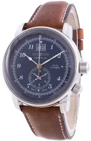 Zeppelin LZ 126 Los Angeles Pulsometer Date 86443 Quartz Pulsometer Mens Watch