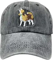 [MINYJHZ] Beagle Hat, Vintage Washed Cotton Adjustable Baseball Cap, Lightweight Breathable for Men, Women, Dog Lovers