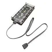 5V 3-Pin RGB 10 Hub Splitter SATA Power 3pin ARGB Adapter Extension Cable C
