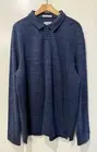Scotch & Soda Classic Fit Space Dye Piqué Button-Up Shirt Blue Size XL Amsterdam
