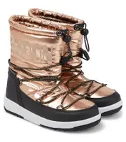 [Moon Boot Kids] Moon Boot Kids Metallic snow boots UK 9 gold