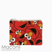 Elmo Small Pouch - Sesame Street Puppet Cartoon Wallet Coin Case Holder Pocket