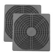 2 Pcs Dustproof Blower Guard ABS Computer Ventilator Grill 120mm Fan Filter Fan Mesh Cover Tool-Free Fan Strainer black