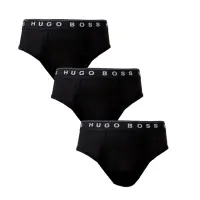 在飛比找momo購物網優惠-【BOSS】HUGO BOSS經典灰字LOGO 100%純棉