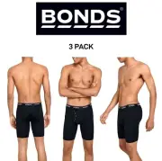 Bonds Mens Microfibre Guyfront Micro Long Trunk Comfy Cool & Dry 3 Pack MX64