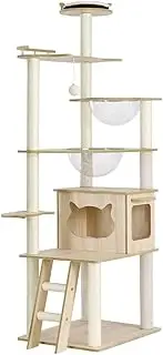 i.Pet Cat Tree Tower Scratching Post Scratcher 174cm Wood Bed Condo House Ladder