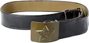 [BELEON] Soviet Belt - WW2 Vintage Belt for Soviet Uniform - Russian Military Surplus with USSR Belt Buckle - Soviet Solder Costume Military Belts for Men, Brown, Large