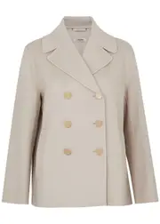 S Max Mara Margot Double-breasted Wool Jacket - Cream - 12 (UK12 / M) 12 (UK12 / M)