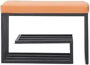 Footstool Foot Stool Household Door Entrance Shoe Changing Bench Bed End Bench Rectangular Sofa Bench Storage Shoe Bench (A) (C One Size)