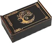 Decorative Storage Bin - Tarot Card Storage Box, Wooden Box Tarot | Exquisite Home Decors Reusable Decorative Dice Holder, Wooden Home Decoration for Desktop and Table, 5.91x3.54x1.97 Inches