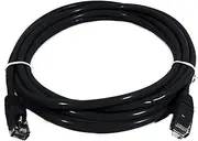 8Ware Cat6a UTP Snagless Ethernet Cable, Black, 0.5m Length