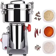1000G Electric Grain Mills Grinder Commercial Herb Grinder Swing Type Fine Powder Machine Stainless Steel Spice Grinder High Speed Cereals Pulverizer For Bean Seed Nut Spice Herb Pepper Cereal Coffee(