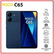 (New&Unlocked) Xiaomi POCO C65 6GB+128GB BLUE Dual SIM Android Cell Phone