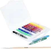 Bright Easy to Mix Oil Crayon Set 12 Pieces Safe for Toddlers and Boys and Girls for Creative Play