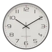 One Six Eight London CARMEN Cool Grey 30cm Silent Wall Clock