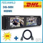 Feelworld D71 7" IPS 3RU LCD 3G-SDI HDMI 1280x800 Broadcast Camera Monitor Kit