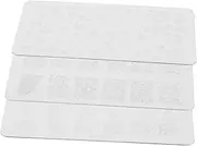Ipetboom 3pcs Nail Art Transfer Templates Stamping Plates for Manicure Nail Stencils French Tip Design