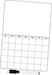 jojofuny 2Sets Magnetic Weekly Planner Whiteboard Kitchen Reminder Board for Fridge Taking with Non Damaging Adhesive for Organizing Lists Schedules