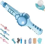 Colorful Smoke Bubble Machine - Elastic Bubble Fog Wand, Magic Interactive Fog Smoke Bubbles Machine. with Elastic Smokes Effect, for Party, Wedding, Festival, Birthday (Blue B)