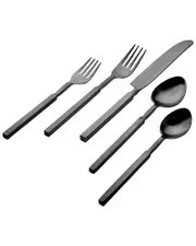 Godinger 18/10 Cubit Matte Black 20pc Flatware Set
