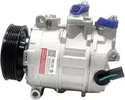 AC Air Conditioner Compressor，Compatible With VW Crafter Touran Rabbit Caddy Golf Passat EOS Tiguan CC 1K0820859T 1K0820859J 1K0820859N