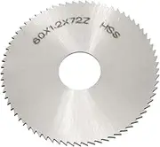 uxcell 60mm OD 1.2mm Thickness 72T HSS Circular Slitting Saw