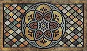 EverVanz Welcome Door Mat 43 * 76cm Front Doormat Outdoors for Home Entrance Outdoors Mat for Outside Entry Way Doormat Entry Rugs, Heavy Duty Non Slip Rubber Back Low Profile, Petal021