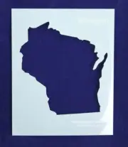 State of Wisconsin Stencil -14 mil Mylar Painting/Crafts