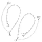 Bra Accessories for Women Pearl Strap Detachable Straps 's