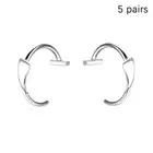 5 Pairs Vampire Fang Fake Faux Lips Clip Punk Non-Piercing Body Piercing Jewe SN
