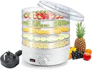 5 Tier Food Dehydrator, 350w Portable Food Dryer Machine with Adjustable Temperature Control for Drying Fruit, Meat, Vegetable, Multifunctional Kitchen Dehydrator Machine