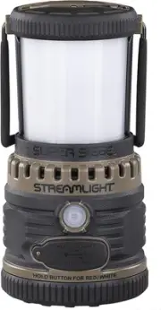44947 Super Siege 1100-Lumen Rechargeable Lantern with 120-Volt AC Charger, Coyo