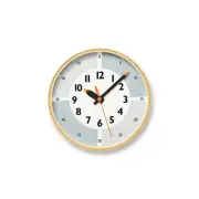 Lemnos Wall Clock Funpun Clock with Color! Analog Gray YD23-09 GY Kids Education