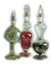 Vintage Handmade Egyptian Perfume Bottle bottle bottel made pre 1995 JCE11XX-17