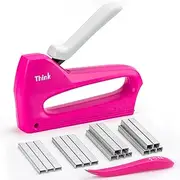 ThinkLearn Light Duty Staple Gun, Upholstery Staple Gun with 1600PCS JT21 Staples and Stapler Remover