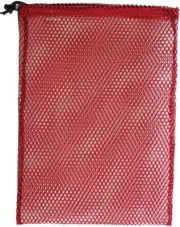 Equinox Nylon Mesh Stuff Bags - Set of 2 Red Sacks, 23" x 36" - Lightweight and