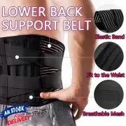 Lumbar Lower Back Support Pain Relief Waist Belt Therapy Brace Posture Orthosis