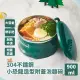 【餐廚用品】304不鏽鋼小恐龍造型附蓋泡麵碗-900ML(露營 餐盒 隔熱碗 便當盒 保鮮盒 環保餐碗 雙層保溫)