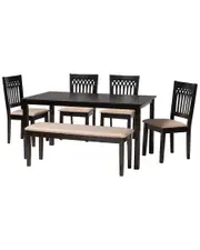 Baxton Studio Genesis Modern 6pc Dining Set
