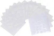 Labymos 18Pack Different Design French Mani Nail Art Tip Guides Forms Sticker Fringe Guides Sticker DIY Stencil