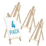 16 Inch Wood Easel Stand, Tabletop Display Stand A-Frame Artist Easel 4 Pack