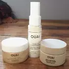 Ouai Travel Size Trio Scalp Body Scrub + Hair Masque + Leave In Conditioner New